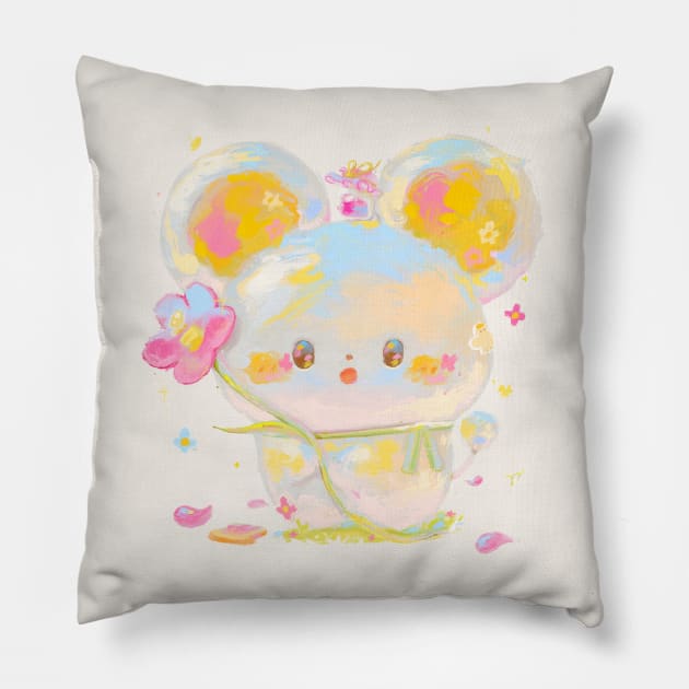 Spring Mouse Pillow by happyyu