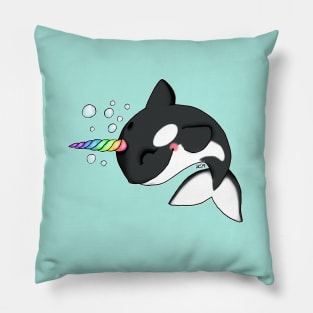 Orca Narwhal Pillow