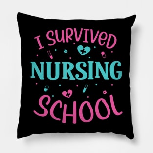 I survived nursing school Pillow