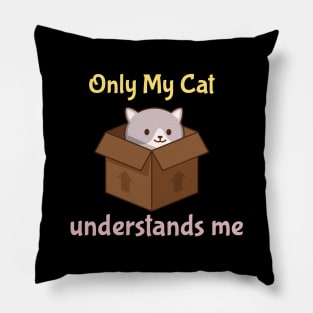 Only My Cat Understands Me Pillow