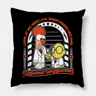 Beaker & Bunsen Muppets Manhattan Melodies Pillow