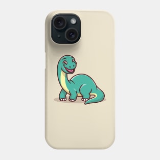 Cute Brontosaurus Smiling Phone Case