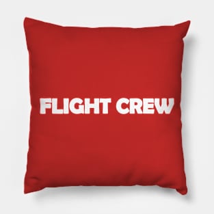 Flight Crew White Design Pillow