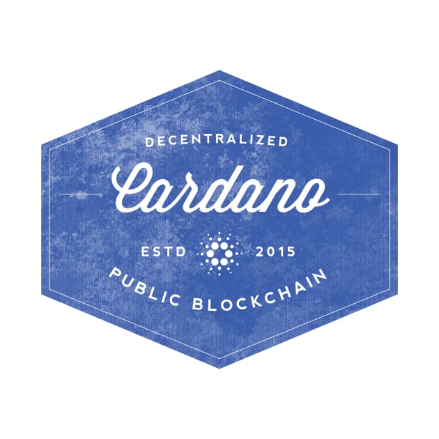 Cardano Vintage Logo 2015 Blockchain ADA Cryptocurrency by Kogarashi