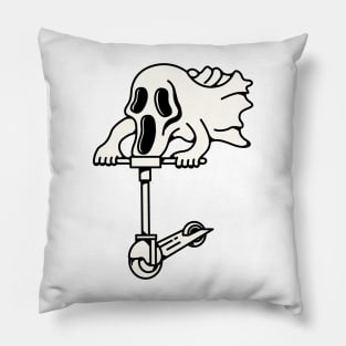 Ghost Scooter Pillow