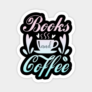 Books and coffee lover Magnet