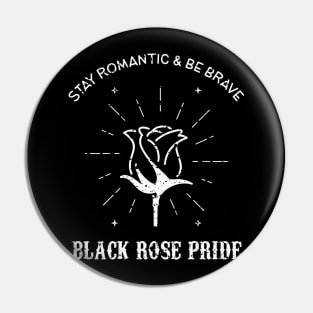 Black Rose Pride Pin