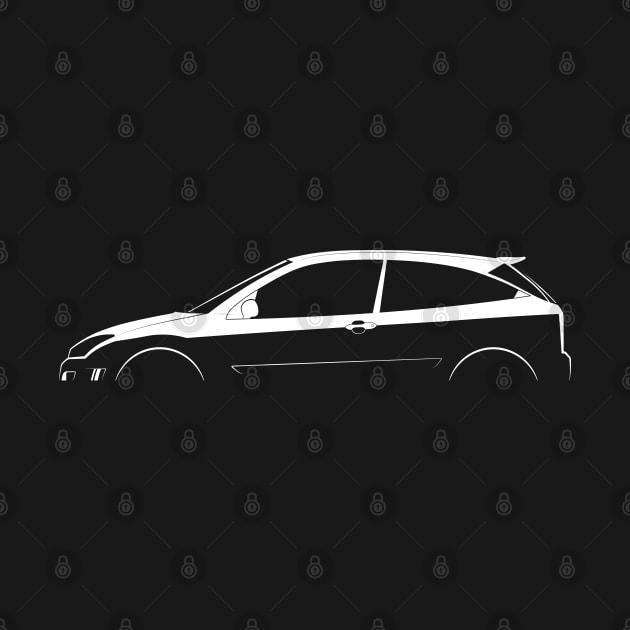 Ford Focus RS Mk I Silhouette by Car-Silhouettes