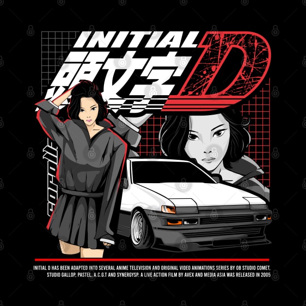 Initial D AE86 Anime Style by CFStore