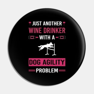 Wine Drinker Dog Agility Training Pin