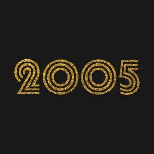 2005 Birth Year Glitter Effect T-Shirt