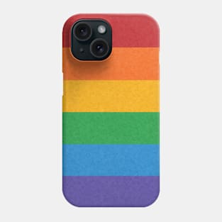 LGBTQ Rainbow colored Pride Flag Background Phone Case