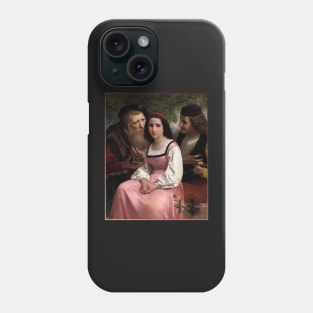 Between Wealth and Love by Bouguereau Phone Case