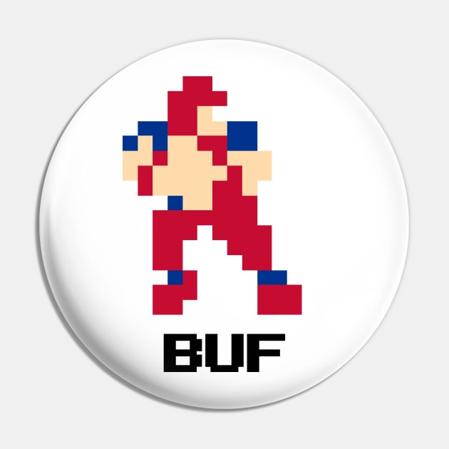 8-Bit Quarterback - Buffalo Pin by The Pixel League