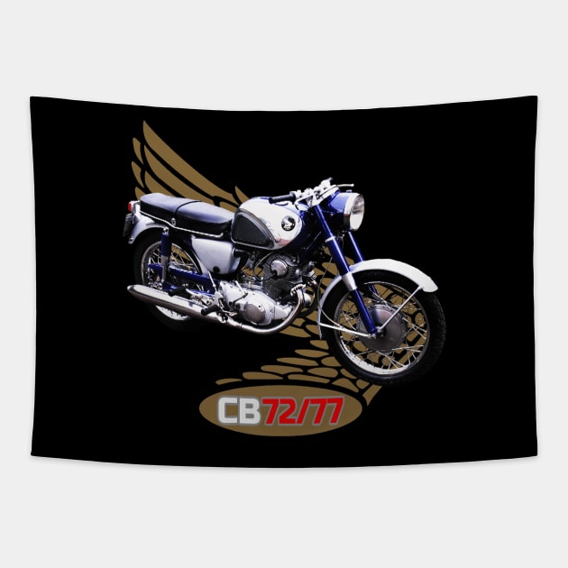 CLASSIC BIKE N014 Tapestry by classicmotorcyles