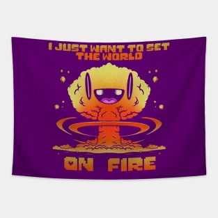 World On Fire Tapestry