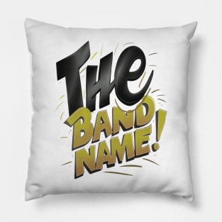 The Band Name AJR Black yellow colors Pillow