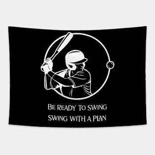 I swing big, with everything I've got . BASEBALL Tapestry