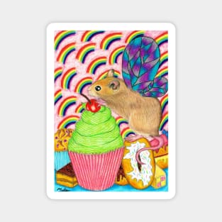 Cupcake Fairy Mouse Magnet