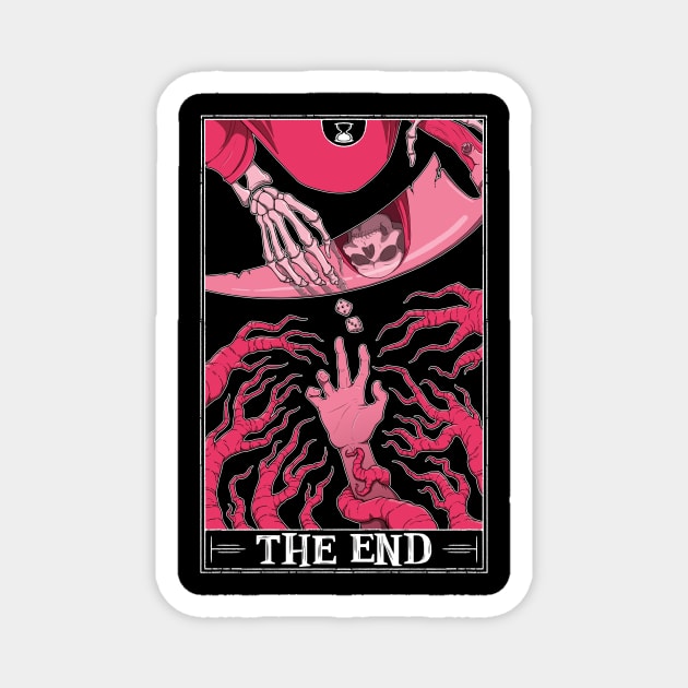 The End Tarot (dark shirt) Magnet by Rusty Quill