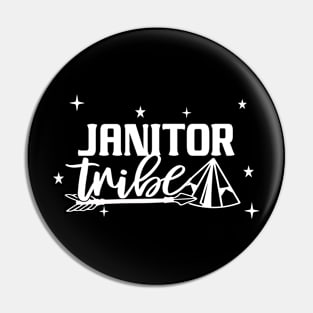 Best Janitor Tribe Retirement 1st Day of Work Appreciation Job Pin