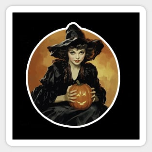 Witch Moon Sticker, Witchy Stickers For Cars, Broomstick Witchcraft  Pumpkin