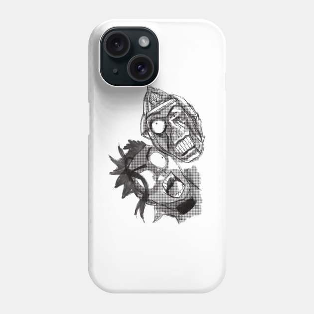 Zom 100 Kencho Scream Face Ikebukuro Arc Pop Art Characters 2023 Zombie Anime Phone Case by Animangapoi