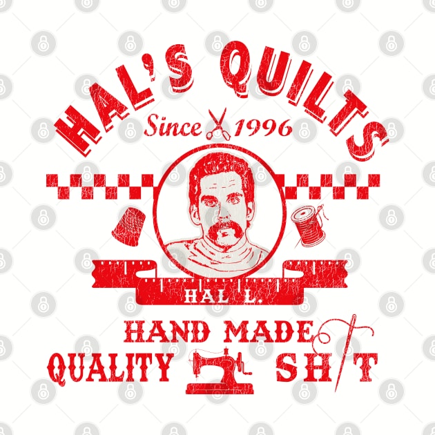 Hal's Quilts Happy Gilmore Worn Lts by Alema Art