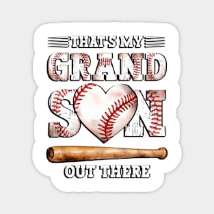 That's My Grandson Out There Baseball Grandma Mother's Day Magnet