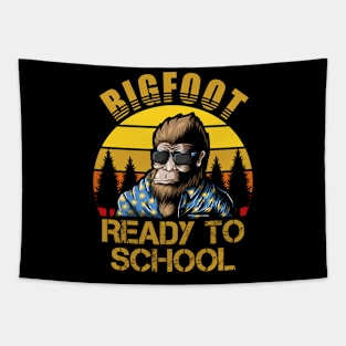 Ready to school Bigfoot Tapestry