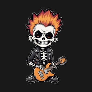 Punk Rock Skeleton 4 T-Shirt