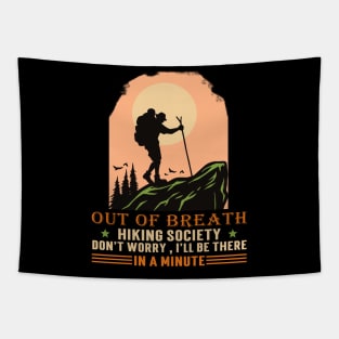 Out Of Breath Hiking Society Tapestry