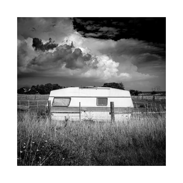 an abandoned caravan in an idyllic pasture by connyM-Sweden