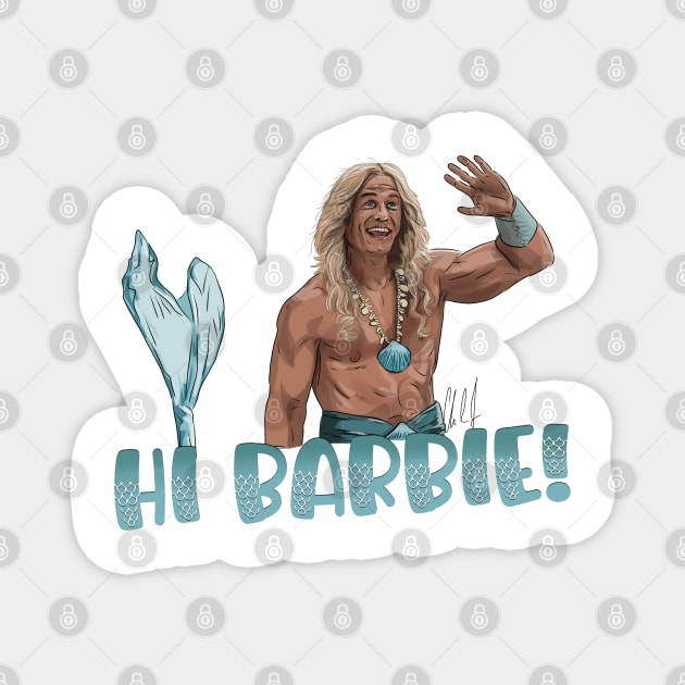 Hi, Merman! Magnet by 51Deesigns