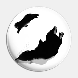 Inverted polar bears Pin