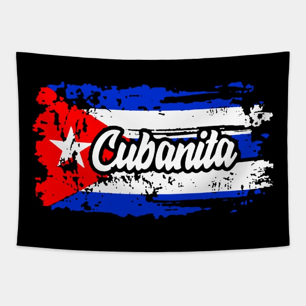 cuban flag Cuba Cubanita for proud Cubans Tapestry by dyazagita