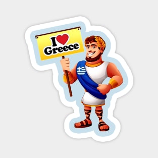 I LOVE GREECE Magnet