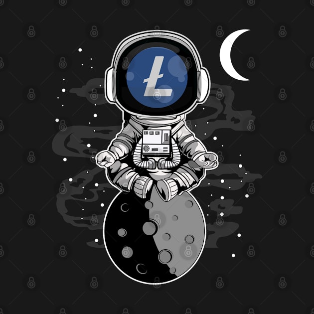 Astronaut Litecoin Lite Coin LTC To The Moon Crypto Token Cryptocurrency Wallet Birthday Gift For Men Women Kids by Thingking About