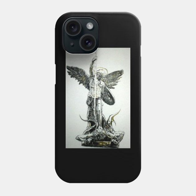 Archangel Phone Case by Mike Nesloney Art
