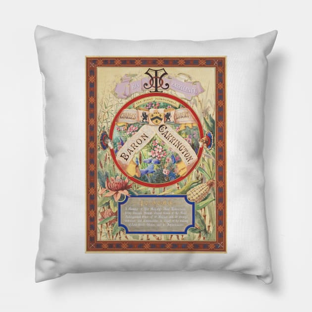 Baron Carrington Lodge Pillow by pocketlama