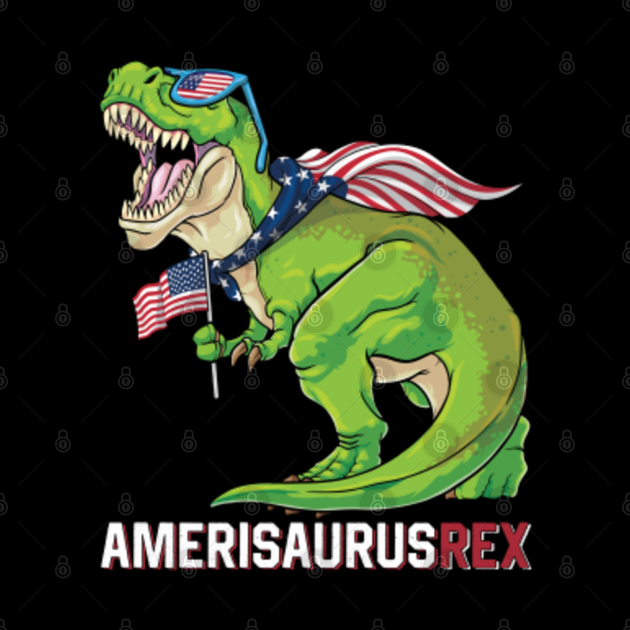 Dinosaur 4th of July Kids Rawr Amerisaurus T Rex Patriotic