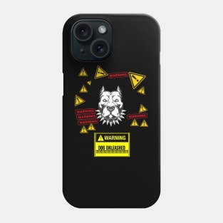 Guard dog WARNING cool print tshirt Phone Case