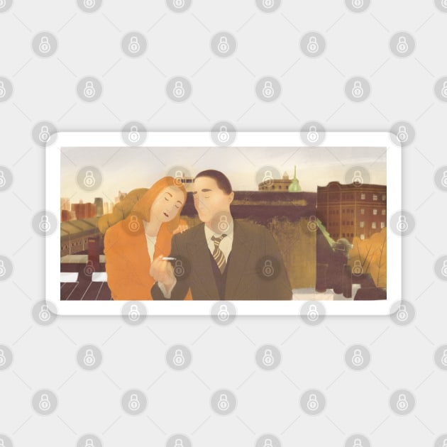 Margot and Richie, The Royal Tenenbaums Magnet by claudiamaestriny