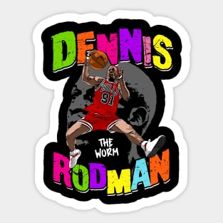 Dennis Rodman Carmen Electra Sticker for Sale by percyzelers