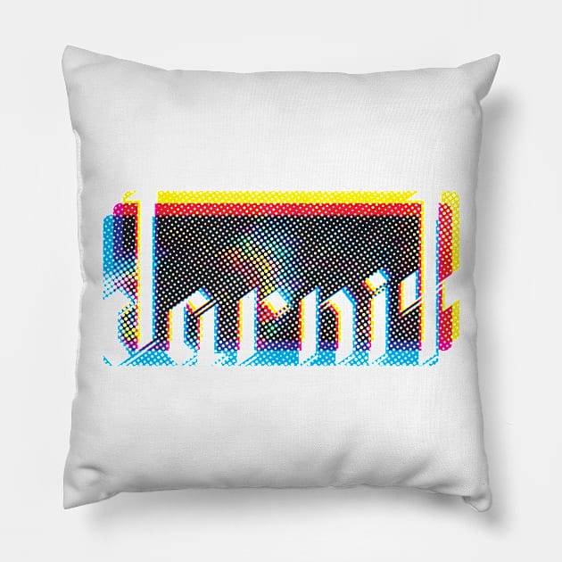 darnit - Curse Calligraphy Pillow by TurboDoofus