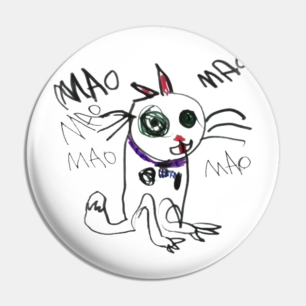 Mao Cat Pin by KGBuchanan
