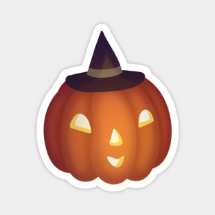 Little Witch Pumpkin Magnet