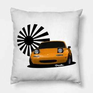 Miata MX-5 NA Orange Pillow