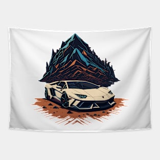 Lamborghini Aventador Classic Car Tapestry