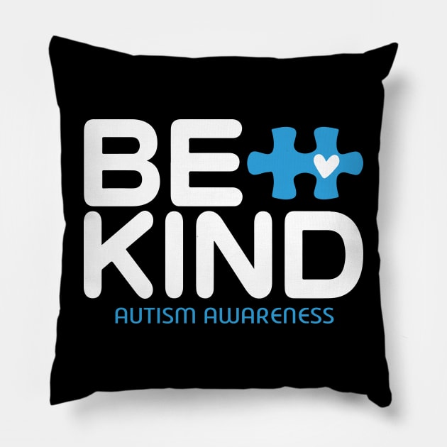 Be Kind Autism Awareness Pillow by vintage-corner